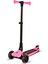 Lisanslı L3 Kolay Katlanabilir Işıklı Orta Gövde ve Işıklı Tekerlekli Çocuk Scooter Pembe 7