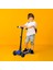 Lisanslı L3 Kolay Katlanabilir Işıklı Orta Gövde ve Işıklı Tekerlekli Çocuk Scooter Mavi 8