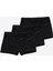 Erkek Çocuk Siyah 3 Lü Paket Pamuk Elastan Boxer 209 3M209 1