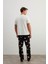 Erkek Pamuklu Kısa Kollu Uzun Pijama Takımı 4