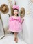 Barbie Fiyonk Tokalı Kız Çocuk Elbise / Kız Bebek Elbise / Kız Çocuk Doğumgünü Elbisesi 1