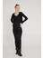 Skinny Fit Likralı Hamile Jean Siyah Pantolon 1040 4