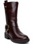 Fuar HK24K.256-8803C Kadın Klasik Bot Bordo 2