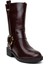 Fuar HK24K.256-8803C Kadın Klasik Bot Bordo 2