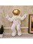 Astronot Duvar Dekor Biblo Beyaz Gold 5