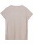 Kısa Kollu Basic Lyocell Tshirt Bej 3