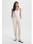 Kadın Marla Naturel Renkli Yüksek Bel Slouchy Jogger Pantolon 1