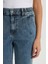 Kadın Norah Dark Blue Beli Lastikli Yırtıklı Jean Pantolon 3