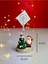Yılbaşı Noel Baba ve Çam Ağacı Tasarımlı Sevimli Not Fotoğraf Tutacağı Yeni Yıl Dekoru 3