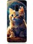 Samsung Galaxy S9 Plus Uyumlu Uzayda Kedi Desenli Silikon Kılıf 1