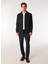 Bağlamalı Bel Slim Fit Lacivert Erkek Takım Elbise F4WM-TKM 2553 1