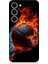 Samsung Galaxy S23 Plus Uyumlu Ateşli Basketbol Desenli Silikon Kılıf 1