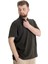 Mode Xl Büyük Beden Erkek T-Shirt Hakim Yaka Md Logo 22326 Haki 2