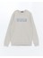 Lcwaıkıkı Classic Bisiklet Yaka Uzun Kollu Baskılı Erkek Sweatshirt 5