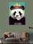 Kanvas Tablo Sakız Çiğneyen Panda 3