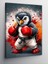 Kanvas Tablo Boksör Penguen 1
