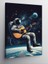 Kanvas Tablo Ayda Gitar Çalan Astronot 1