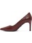 Kadın Bordo Ince Topuklu Deri Stiletto 24WFD162218 4