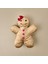 Soft Gingerbread Kız Figürlü Yastık - Kahverengi - 40X25 cm 2
