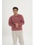 Unisex Pamuklu Içi Polarlı Bisiklet Yaka Sweatshirt 3