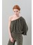 Lurex Örme Karışımlı Tek Omuz Bluz Standart Renk K2513059_089 1