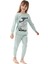 Snoopy Kız Çocuk Yeşil Pijama Takımı 1613 1