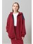 Fermuarlı Denim Sweatshirt Bordo K2523813_008 4