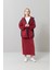 Fermuarlı Denim Sweatshirt Bordo K2523813_008 1