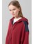 Fermuarlı Denim Sweatshirt Bordo K2523813_008 3