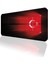 70X30 Türk Bayrağı Ilyuka MP017030 Büyük Boy Xl Gaming Mousepad Dikişli Kenar Kaymaz Taban 70X30CM 1