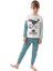 Snoopy Kız Çocuk Krem Pijama Takımı 1615 1