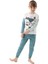Snoopy Kız Çocuk Krem Pijama Takımı 1615 2