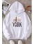 Uygun Tarz New York Baskılı Oversize Sweatshirt 1