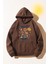 Uygun Tarz Flowers Baskılı Oversize Sweatshirt 1