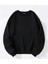 Oversize Bisiklet Yaka Basic Butterfly Baskılı Sweatshirt - Siyah 2