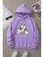 Meow Tatlı Kediler Baskılı Oversize Sweatshirt 1