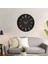 Siyah Modern Pleksi Büyük Boy Duvar Saati 40X40 cm 2