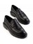 Siyah Floter Deri Erkek Loafer Ayakkabı E01054195440 1