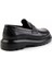 Siyah Floter Deri Erkek Loafer Ayakkabı E01054195440 4