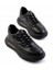 Siyah Deri Erkek Sneaker E01185052803 1