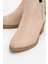 Dovena Bej Süet Deri Lastikli Kadın Topuklu Bot 3