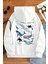 Uygun Tarz Whales Baskılı Oversize Sweatshirt 1