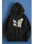 Papatya Kelebek Baskılı Oversize Sweatshirt 1