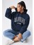 California Baskılı Oversize Sweatshirt 1