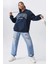 California Baskılı Oversize Sweatshirt 2
