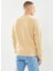 Erkek Klasik Fit Bisiklet Yaka Bej Sweatshirt 3