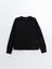 Lcw Vision Bisiklet Yaka Düz Oversize Kadın Sweatshirt 5