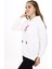 Kız Çocuk Tavşan Baskılı Kapüşonlu Sweatshirt PX872 3