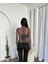 Leopar Tül Bluz Crop 3