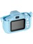 Full Hd Dijital Çocuk Fotoğraf Makinesi Mavi Silikon Kılıflı (Unicorne) 4
